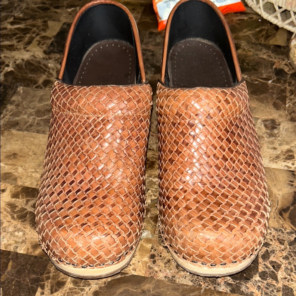 L.L. Bean Brown Woven Slip-On Loafers